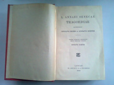 TRAGOEDIAE - L. ANNAEI SENECAE (SENECA. CARTE IN LIMBA LATINA) foto