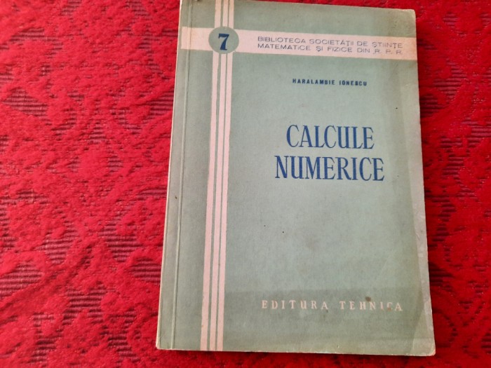 CALCULE NUMERICE HARALAMBIE IONESCU RF18/4