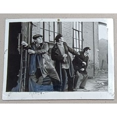 ILARION CIOBANU , SANDU STICLARU , SEBASTIAN PAPAIANI , SCENA DIN FILMUL &#039; ASEDIUL &#039; , FOTOGRAFIE , 1970