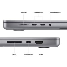 Macbook pro 16.2/apple m2 max (cpu 12-core gpu 30-core neural engine 16-core)/64gb/4tb - space grey foto