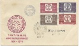 Romania (62) - Centenarul marcii postale romanesti, 1958, serie de 2 FDC, Romania de la 1950, Posta