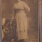 FOTOGRAFIE DOAMNA ~ Negresti, Jud.Neamt, 27 FEB.1915~ carton 165 X 110 mm.