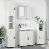 vidaXL Set de mobilier pentru baie Pe perete 4 pcs Alb 61 x 35 x 64 cm