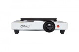 Plita electrica, 1500 W, 185 mm, Alb / Negru, Adler AD6503