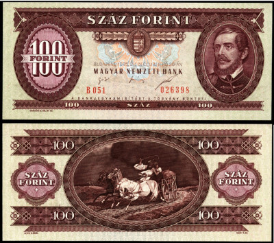 UNGARIA BANCNOTA DE 100 FORINT 1995 PERFECT UNC foto