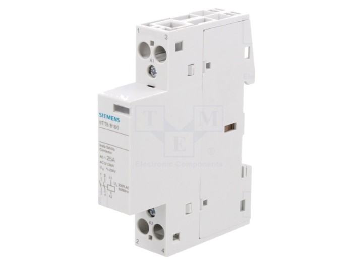 Contactor modular 2P 25A 230VAC NO