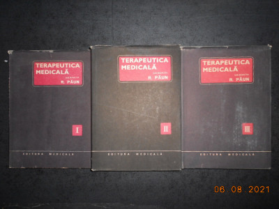 R. PAUN - TERAPEUTICA MEDICALA 3 volume foto