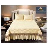 Cumpara ieftin Set Cuvertura Pat Catifea -JO143 Culoare untului