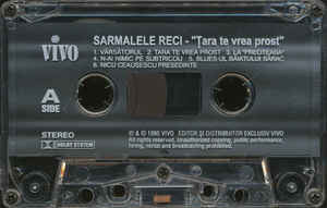 Casetă audio Sarmalele Reci - Țara Te Vrea Prost, originală, fără copertă foto