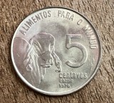 C50 - Moneda foarte veche - Brazilia - 5 centavos - 1976