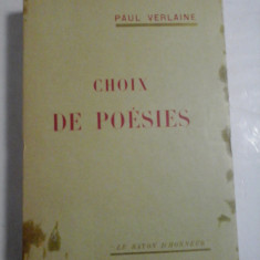 CHOIX DE POESIES - PAUL VERLAINE