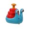 Melc colorat cu mecanism Press and Go, 12x10x13 cm, plastic, ATU-089647