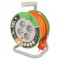 Prelungitor Bobinat cu 4 Prize PVC Portocaliu 3x1mm2
