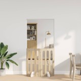 vidaXL Țarc pliabil pentru animale de companie 2 pcs Stejar Sonoma 8005975