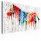 Tablou canvas - Zebra colorata - 120 x 80 cm