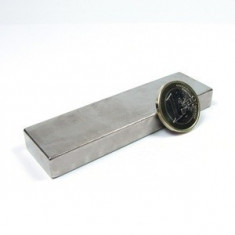 Magnet neodim bloc, 90x20x10 mm, putere 38 kg, N45