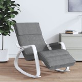 Cumpara ieftin Scaun balansoar, gri &icirc;nchis, material textil