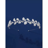 Diadema (Coronita) Mireasa cu Strasuri , tip Frunza-97987