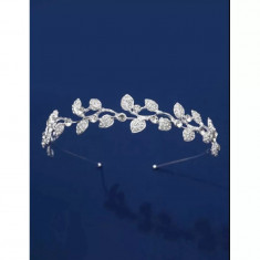 Diadema (Coronita) Mireasa cu Strasuri , tip Frunza-97987