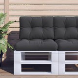 vidaXL Perne de paleți, 2 buc., negru, material textil 360674