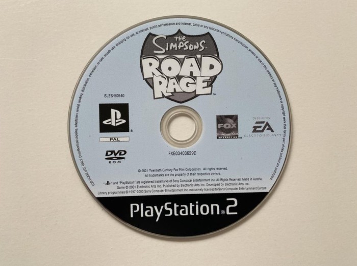 PS1 The Simpsons ROAD RAGE Playstation 1 de colectie Retro