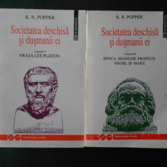 K. R. POPPER - SOCIETATEA DESCHISA SI DUSMANII EI 2 volume