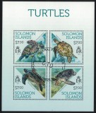 Timbre Insulele Solomon 2013, Set Complet Fauna &amp; Testoase, Colita + Bloc, Colectie Straine Dupa 1950