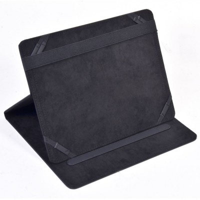 Husă Tabletă, Model Universal, Negru, Protecție Completă față și spate, Unghi Ajustabil, Curele Multiple foto