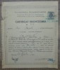 Certificat provizoriu Cladirea Romaneasca, actiuni noimative/ 1947
