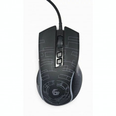 MOUSE GEMBIRD gaming cu fir USB optic negru MUSG-RGB-01 foto