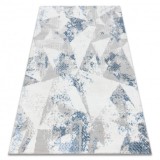 Covor SAMPLE NUMUNE ELEGANCE 0001N Geometric gri / albastru, 160x230 cm