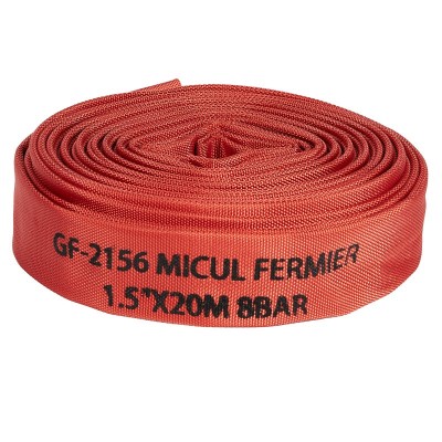 Furtun pompier Micul Fermier, 20 m, 1.5 inch, 8 bar, Rosu foto