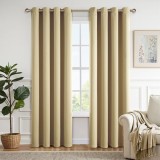 Set 2 Draperii Blackout, 140 x 225 cm, Bej Deschis - CN