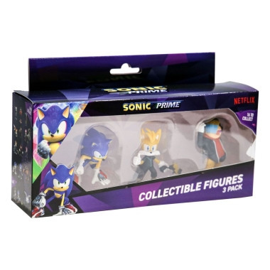 Sonic Prime Set 3 figurine - Sonic, Dr. Don&#039;t, Tails - 6 cm