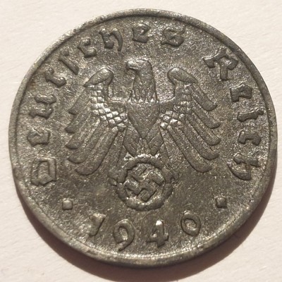 Germania Nazista 1 reichspfennig 1940 D / M&amp;uuml;nchen foto