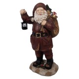Cumpara ieftin Figurina Mos Craciun ceramica multicolora 37x39x82 cm