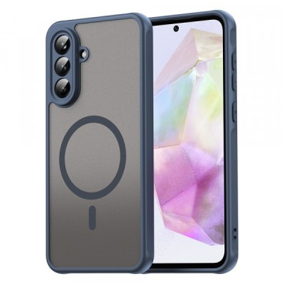 Husa MagSafe pentru Samsung Galaxy A56 A566, Techsuit, HaloFrost II, Bleumarin foto