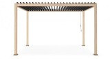 Cumpara ieftin Pavilion gradina aluminiu natur gri Ocean 400x300x250 cm