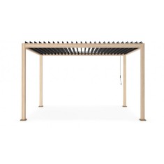 Pavilion gradina aluminiu natur gri Ocean 400x300x250 cm