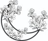 Sticker decorativ, Luna, Negru, 60 cm, 7230ST, Oem