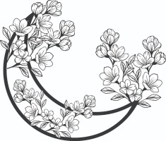 Sticker decorativ, Luna, Negru, 60 cm, 7230ST foto