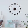 Ceas Decorativ Sticker, Cifre Moderne, Fara Zgomot, 400 mmx 400 mm