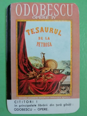M3 C31 21 - 1977 - Calendar de buzunar - Tesaurul de le Petroasa - Odobescu foto