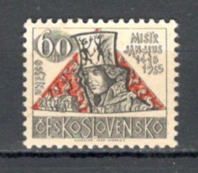 Cehoslovacia.1965 550 ani moarte J.Hus-cleric reformator XC.386 foto