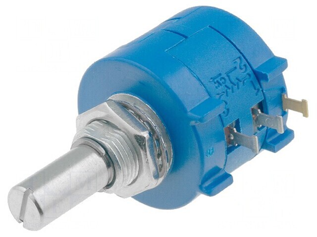Potentiometru axial multiturn 5k&Omega; 2W lin IP40