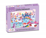 Puzzle magic - Secretele unicornilor (100 piese), Chalk and Chuckles