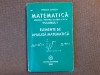 MIRCEA GANGA MATEMATICA ELEMENTE DE ANALIZA MATEMATICA CLASA A XI A MANUAL 2001