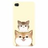 Husa silicon pentru Apple Iphone 4 / 4S, Two Cat