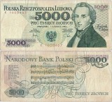 1982 (1 VI), 5,000 Zlotych (P-150aa) - Polonia