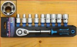 Torx Nuss Satz, Torx N&uuml;sse Set, 1/2 Zoll, E-Profil, Umschaltknarre